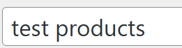 test products